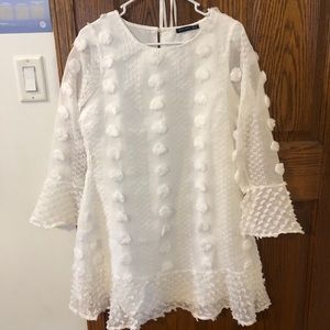 White long sleeved dress